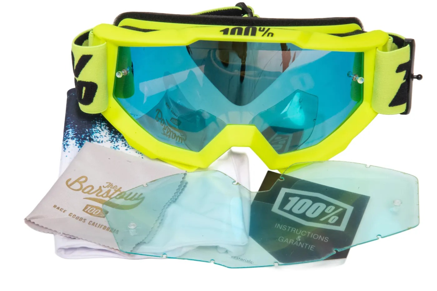 Очки мотокросс 100% №11 yellow frame