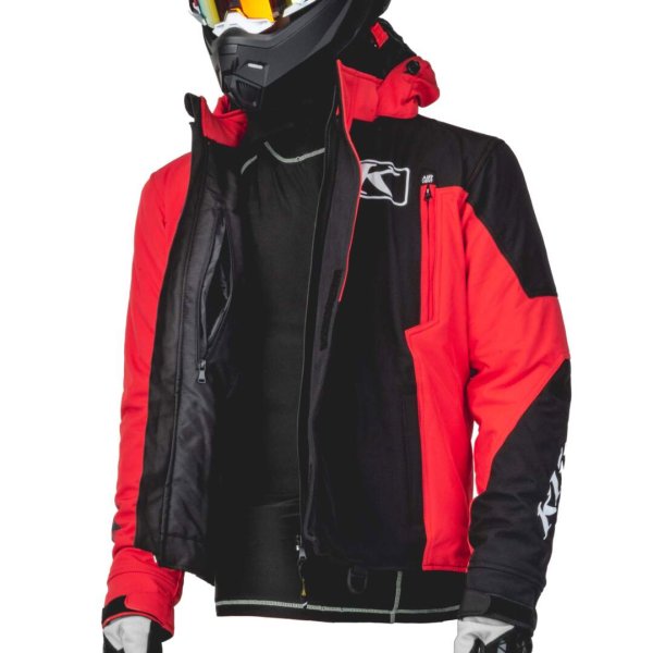 Куртка для снегохода KLIM KOMPOUND #1 black-red (текстиль) (M)